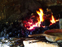 blacksmith coking fire