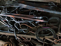 forged blacksmith pieces including forged horseshoes