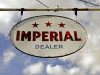 old Imperial gas sign