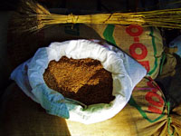 bag of unground wheat