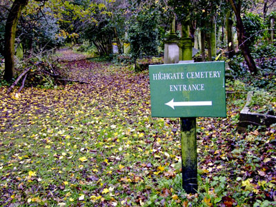 Highgate cemetery entrance